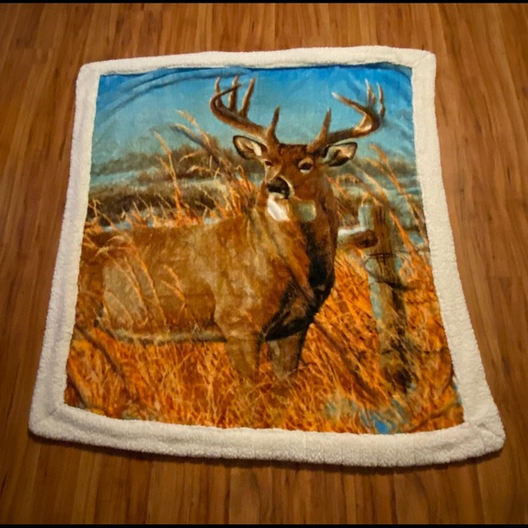 Other - Blanket Deer Throw blanket Size 50X60 Inches
